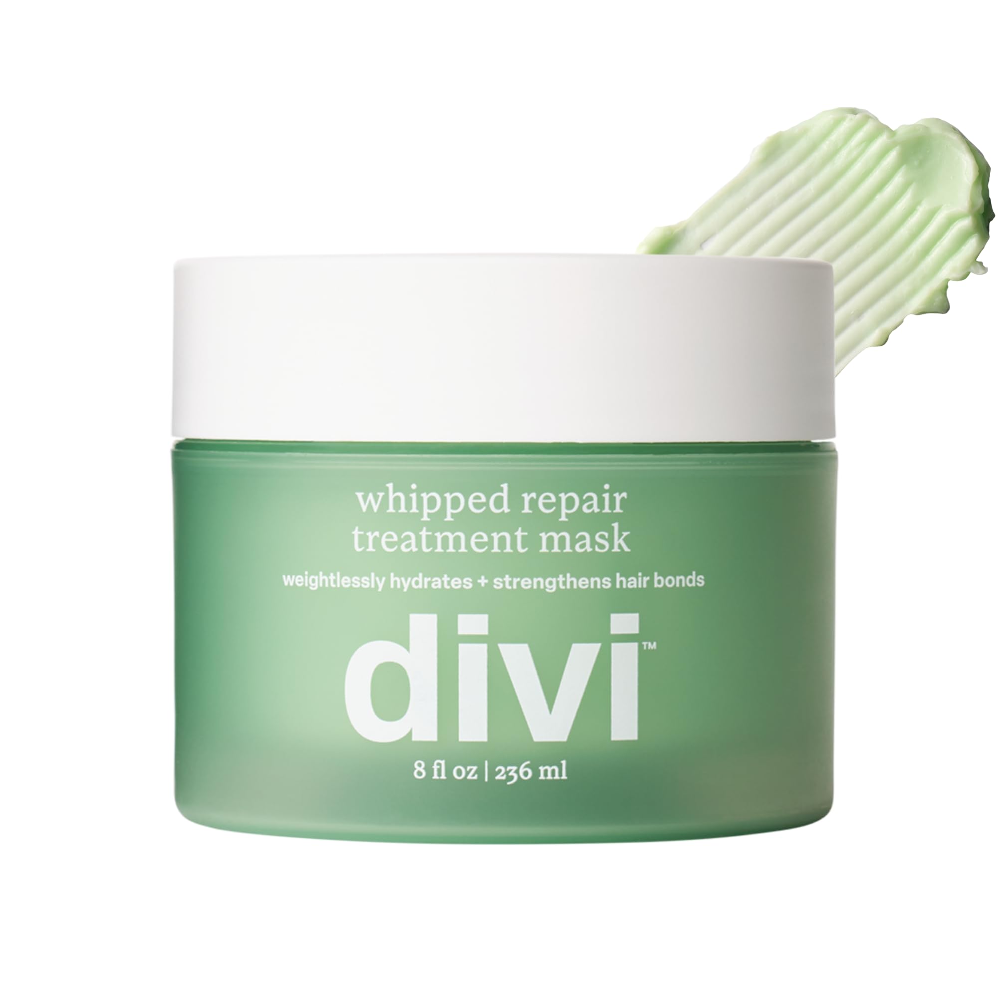 Divi mascarilla reparadora: textura esponjosa para reparación rápida del cabello.
