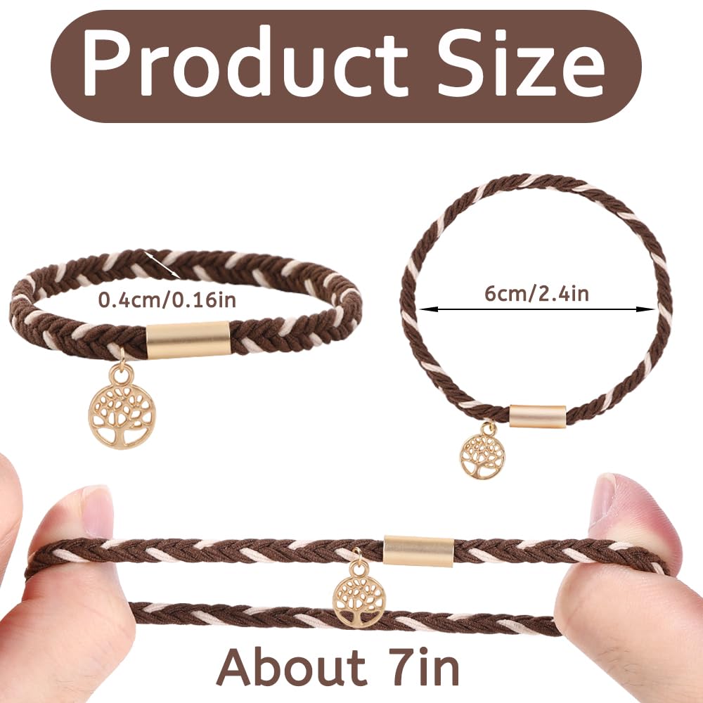 DIYDEC pulseras-elásticas para cabello boho, diseño cómodo para moverse con estilo
