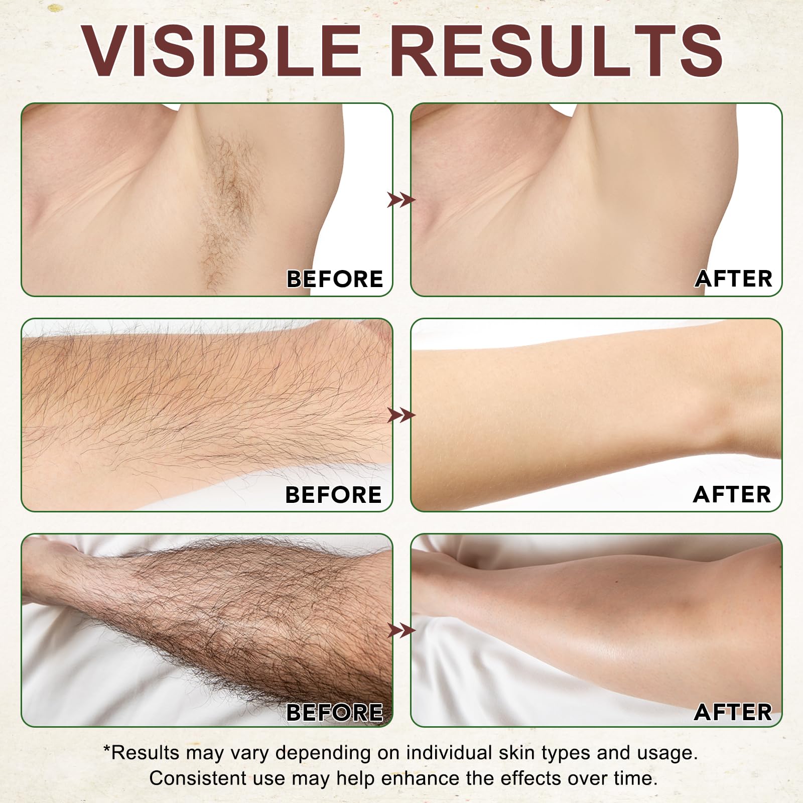 DLOMFVFQ: uso en axilas, brazos, piernas y rostro con aceite cyperus-rotundus