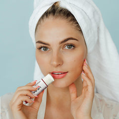 Dmsky lip balm uses natural coconut oil, olive oil and beeswax.