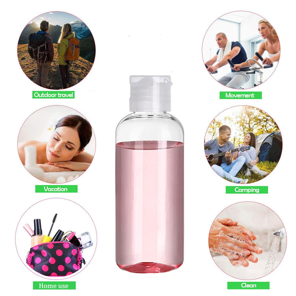 DNSEN conjunto de 5 botellas reutilizables para cosméticos, shampoo y más.
