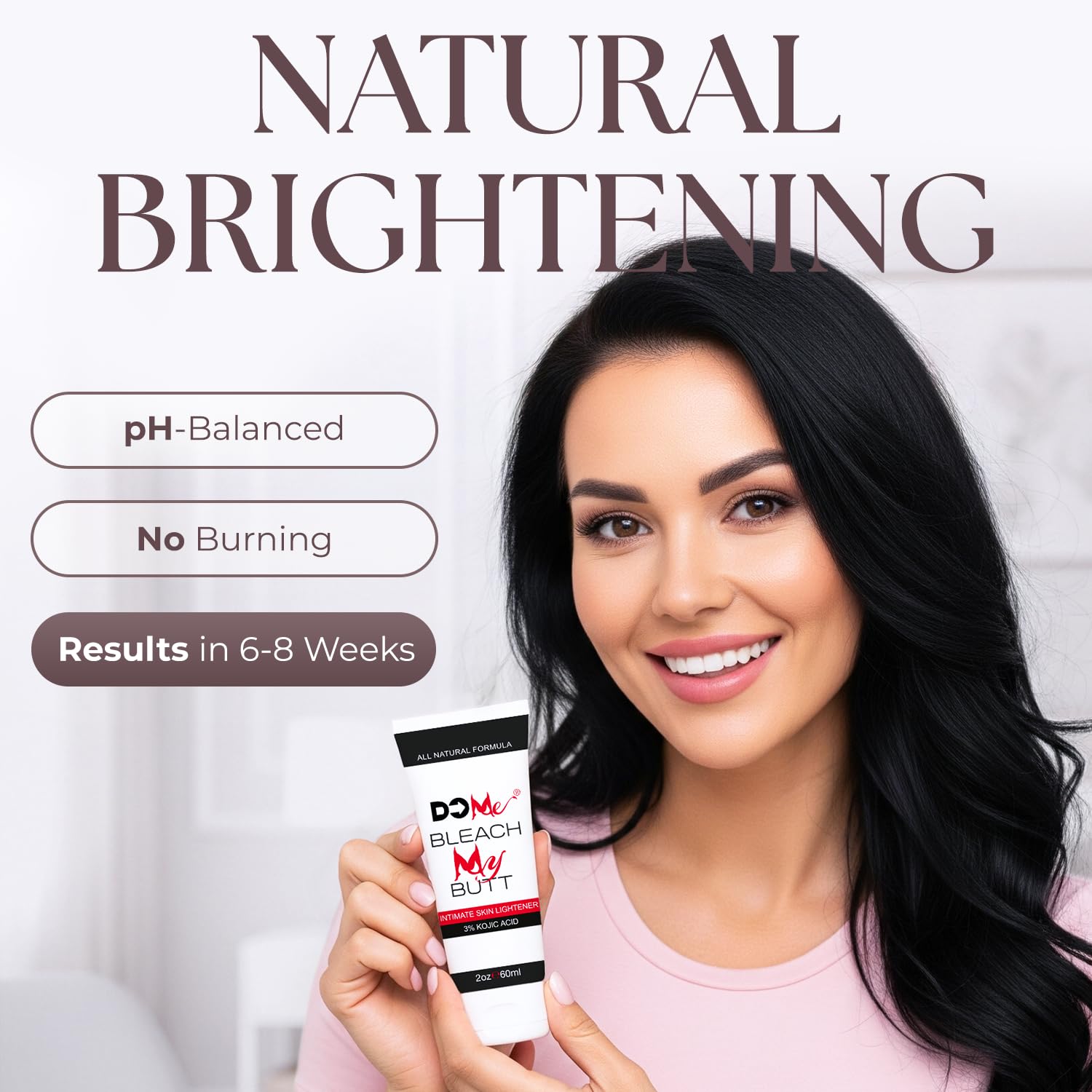Do Me crema blanqueadora para axilas, piel más suave y tono homogéneo.