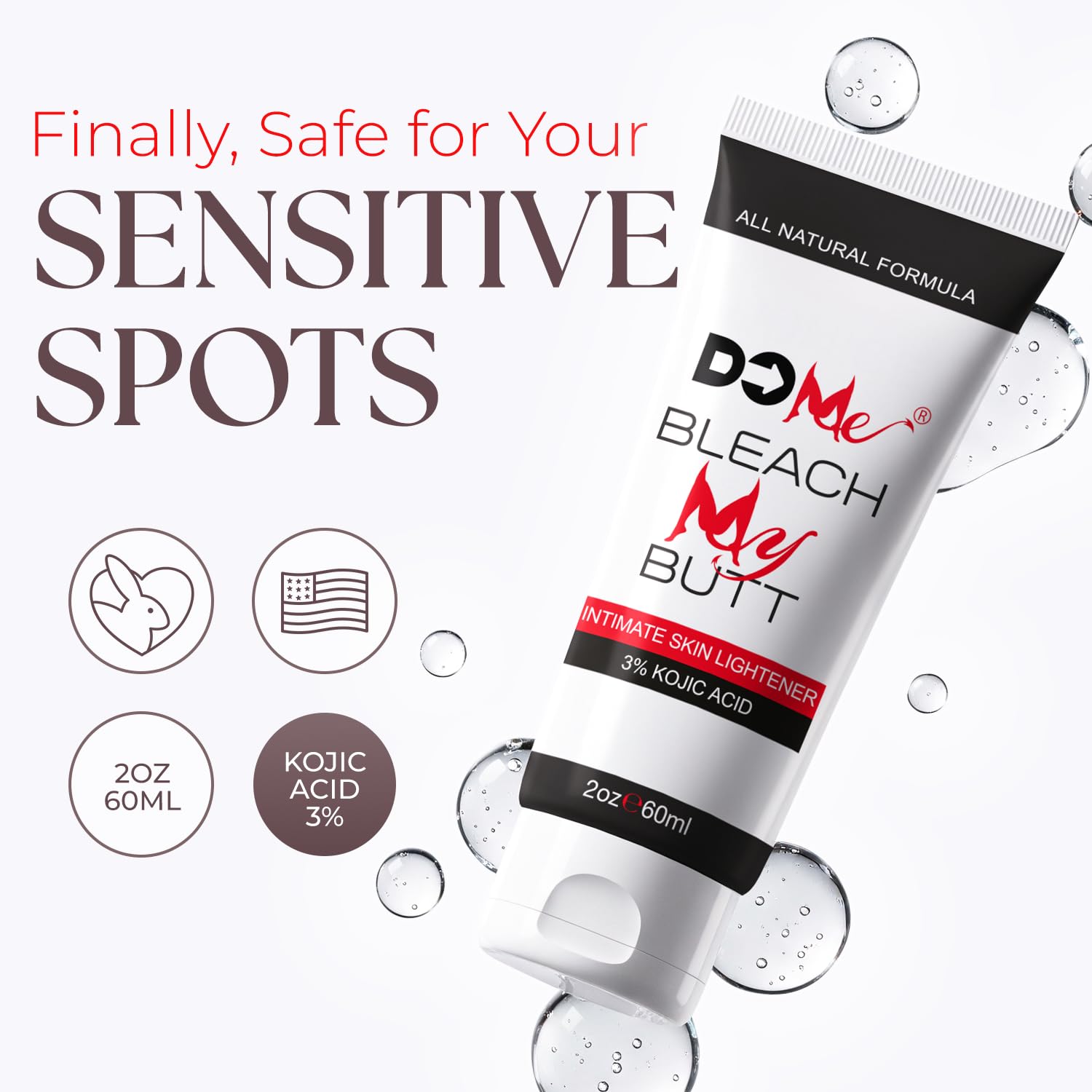 Do Me crema blanqueadora para codos, hidratación y textura más suave.