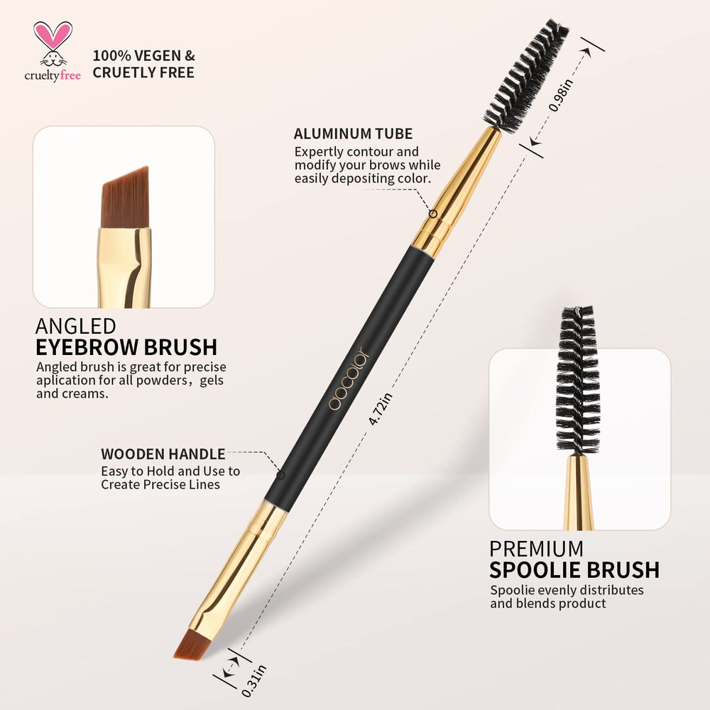 Docolor cejas duo: mango ergonómico para control preciso durante aplicación