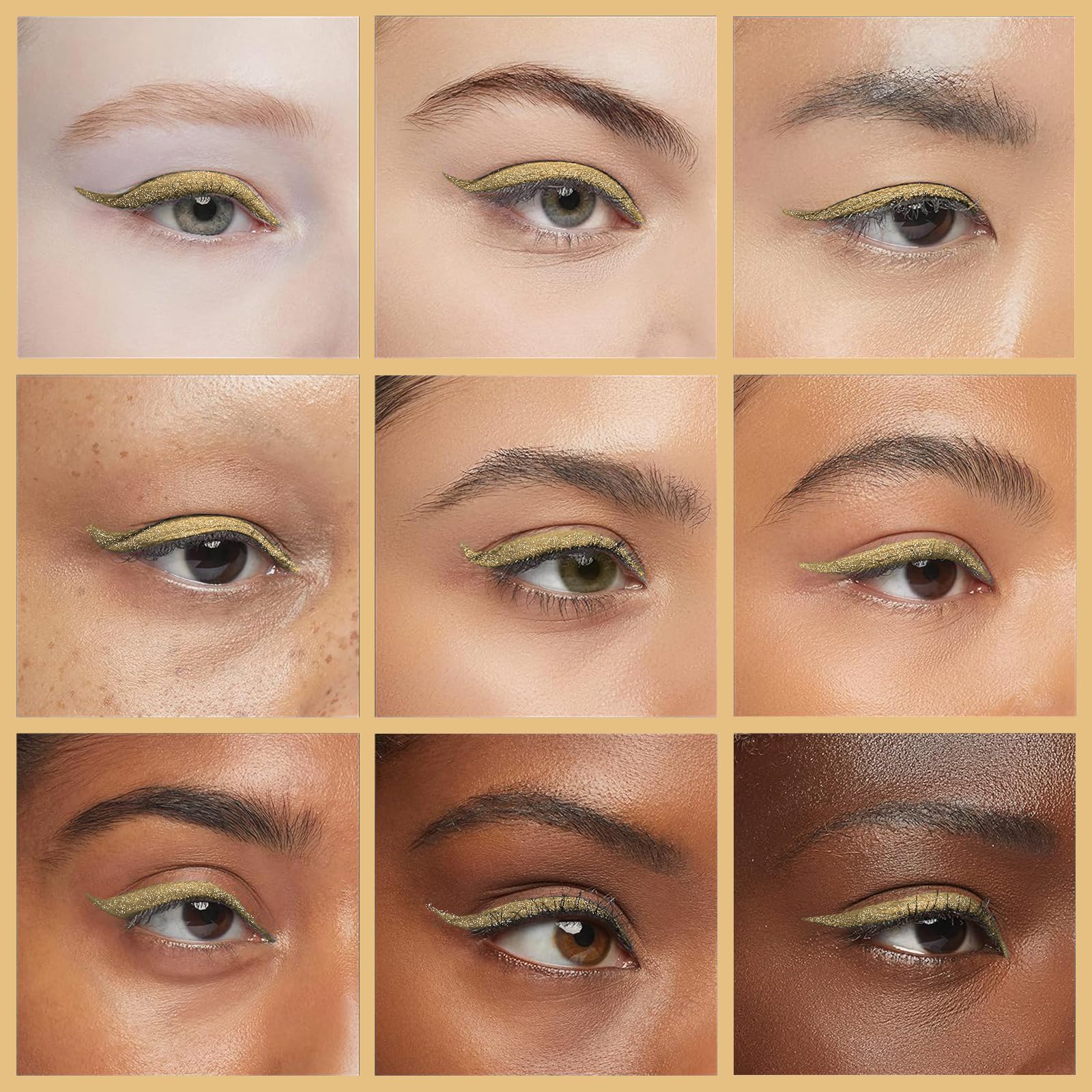 Docolor delineador con aplicación estable para look de ala definida.