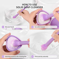 Docolor esponja de eliminación de color para brochas, elimina pigmentos