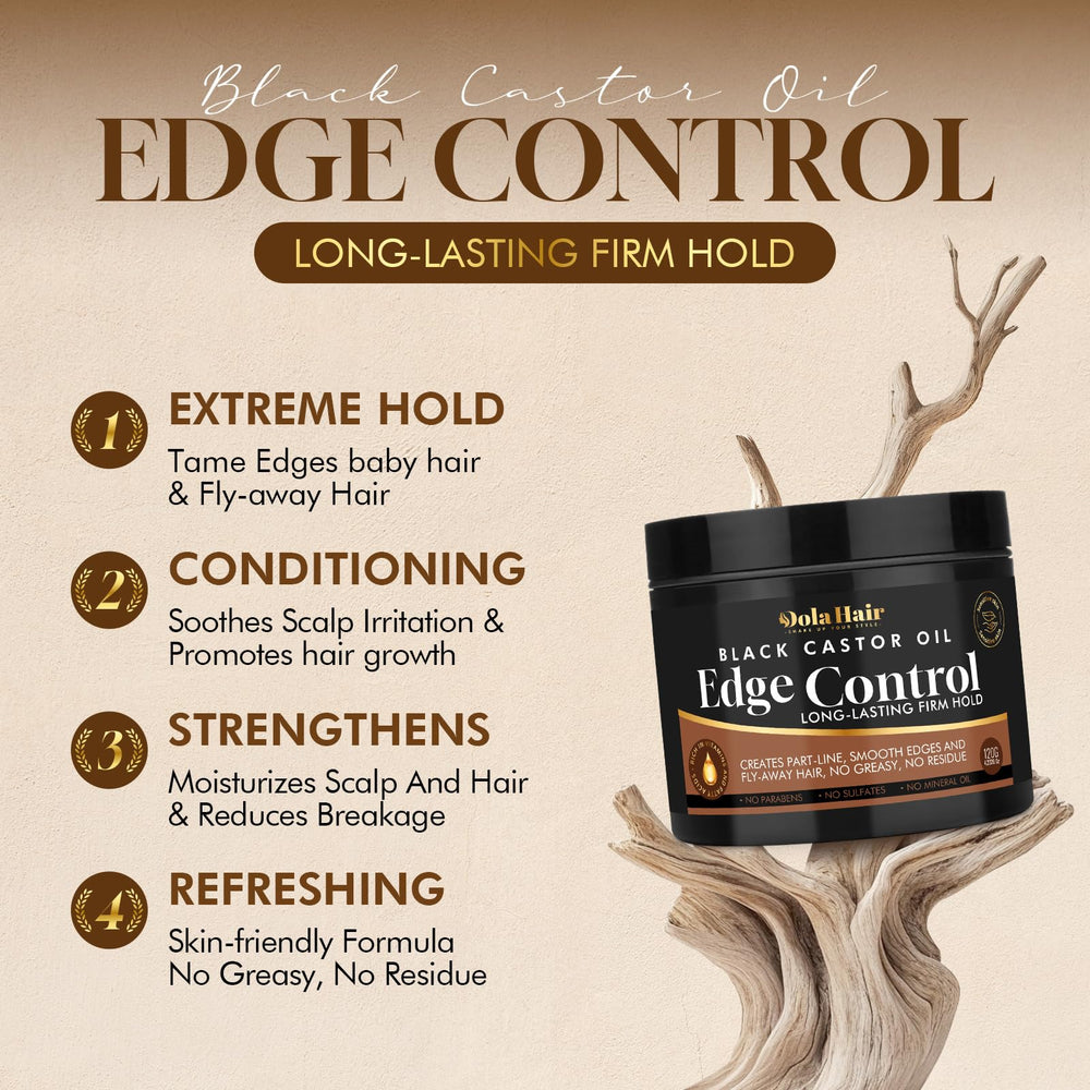 Dolahair Edge Control in humid conditions providing stronger hold.