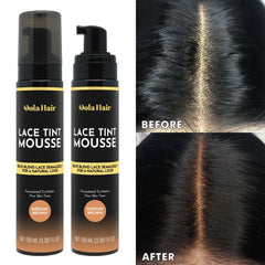 Dolahair espuma tinte encaje: colorea y unifica la línea del pelo fácilmente.