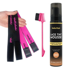 Dolahair mousse-tinte encaje: aplicación precisa para un aspecto natural.