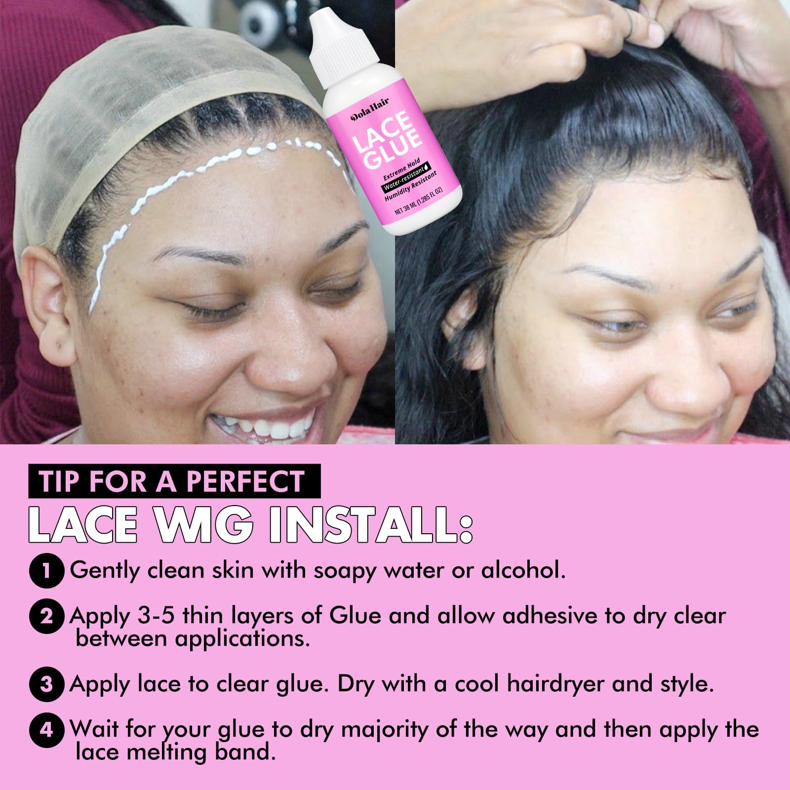 Dolahair Extremo: secado transparente para un look discreto.