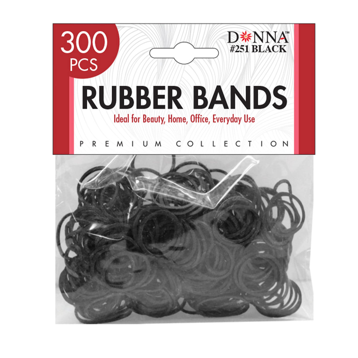 DONNA cintas-elasticas-cabello-pequenas-negro: agarre firme para peinados discretos.