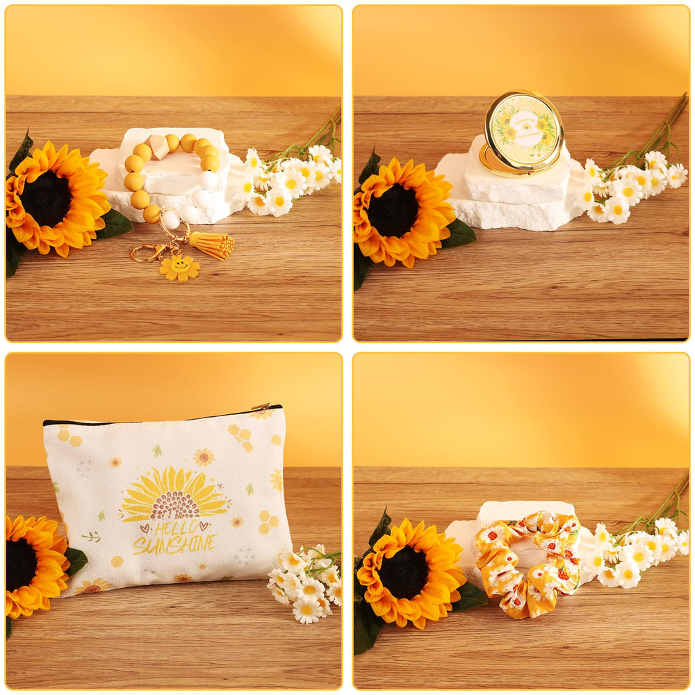 DORBOKER pulseras girasol, detalle alegre para el look.