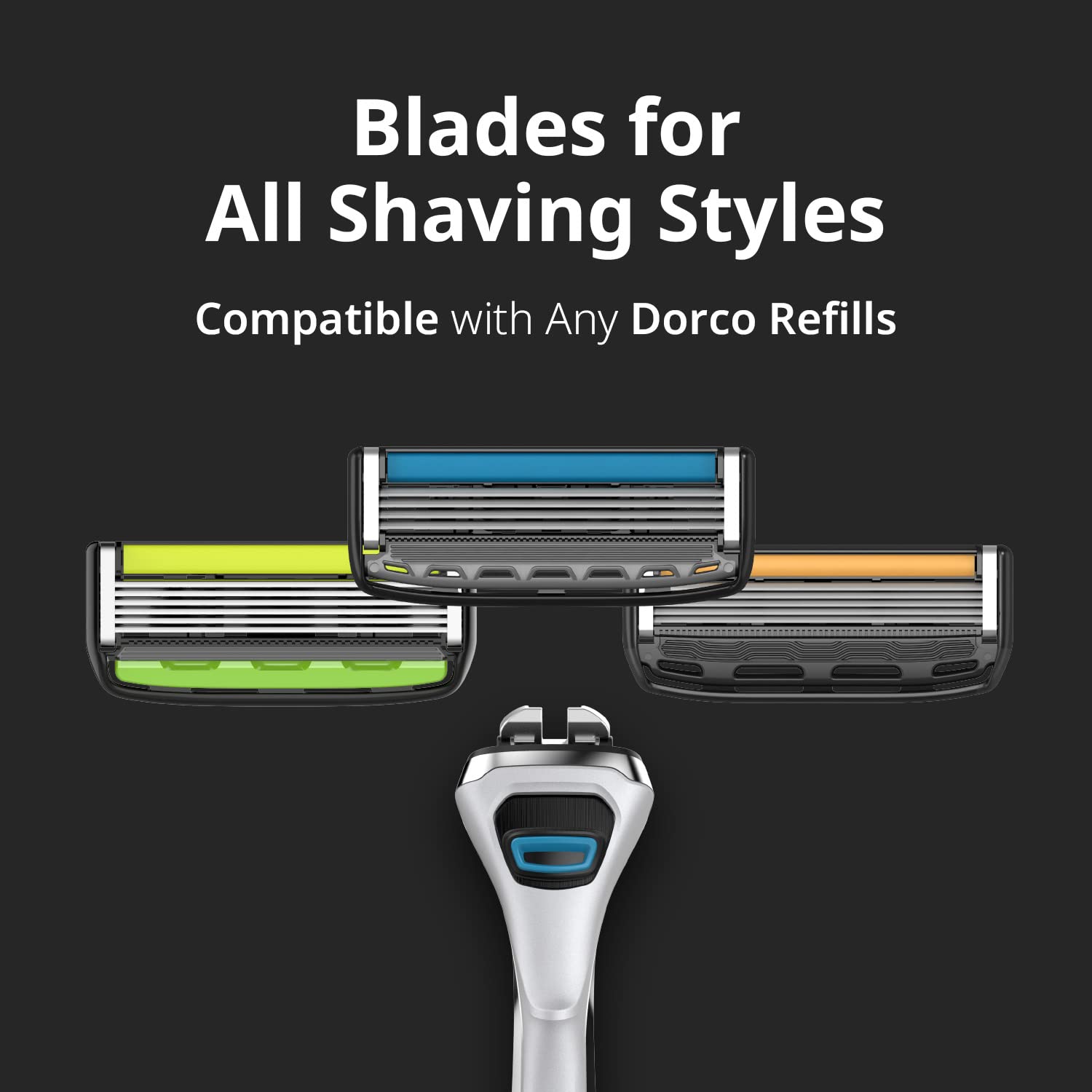 Dorco Pace 4 Pro: cabezales intercambiables compatibles con cualquier mango.