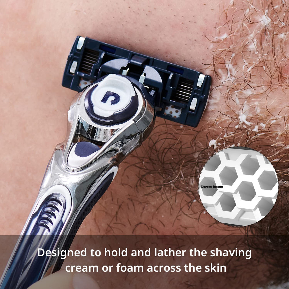 Dorco Pace 7 cabezal intercambiable garantiza compatibilidad y comodidad para pieles diversas.