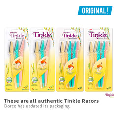 Dorco Tinkle diseño-ergonomico-en-u facilita uso cómodo y estable.