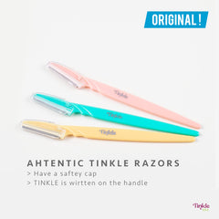 Dorco Tinkle funda-protectora de acero inoxidable protege la piel sensible.