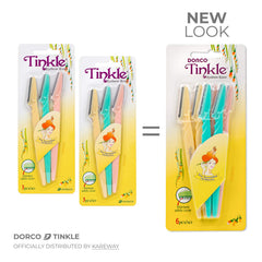 Rasuradora de precisión Dorco Tinkle para perfilar cejas con acabado limpio