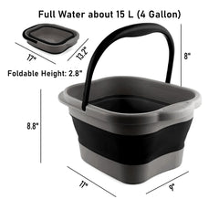 DoroSun bano-pie-capacidad-15l, permite remojar pies con suficiente agua.