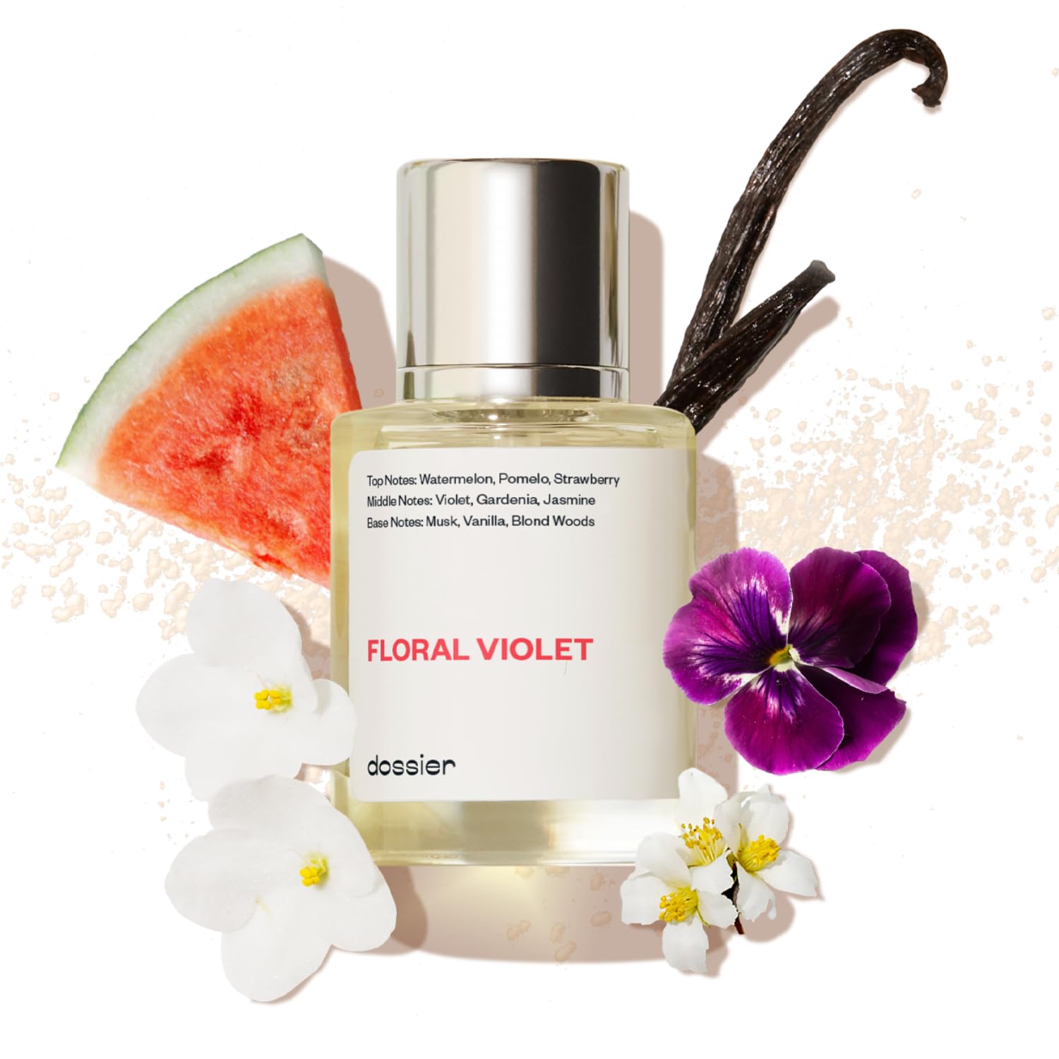Dossier Floral Violet frasco: fragancia fresca para uso diario