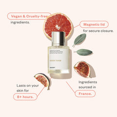 Dossier Woody Sage — spray: aplicación suave para una frescura prolongada