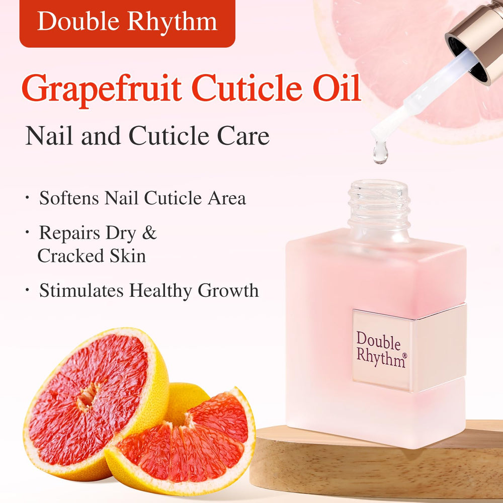 Double Rhythm con brocha para aplicación rápida y hidratación de cutículas.