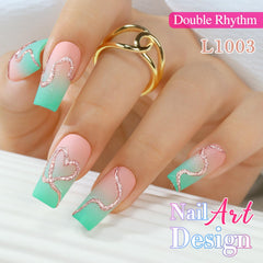 Double Rhythm aplicación pincel gel: manejo suave para resultados uniformes