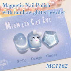 Botella de gel ojo de gato 15 ml para uñas con acabado magnético