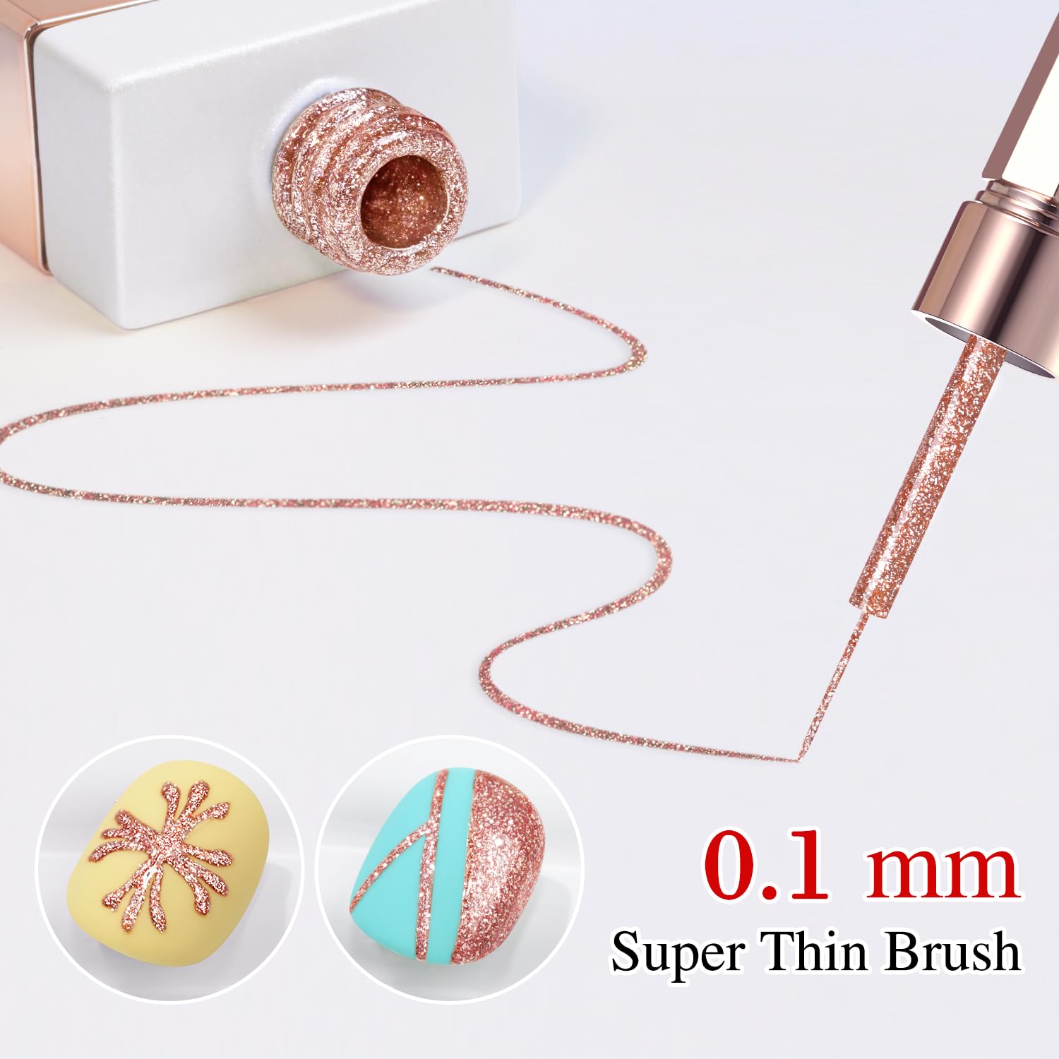 Double Rhythm efecto 3D delineado en uñas crea estilos modernos y llamativos