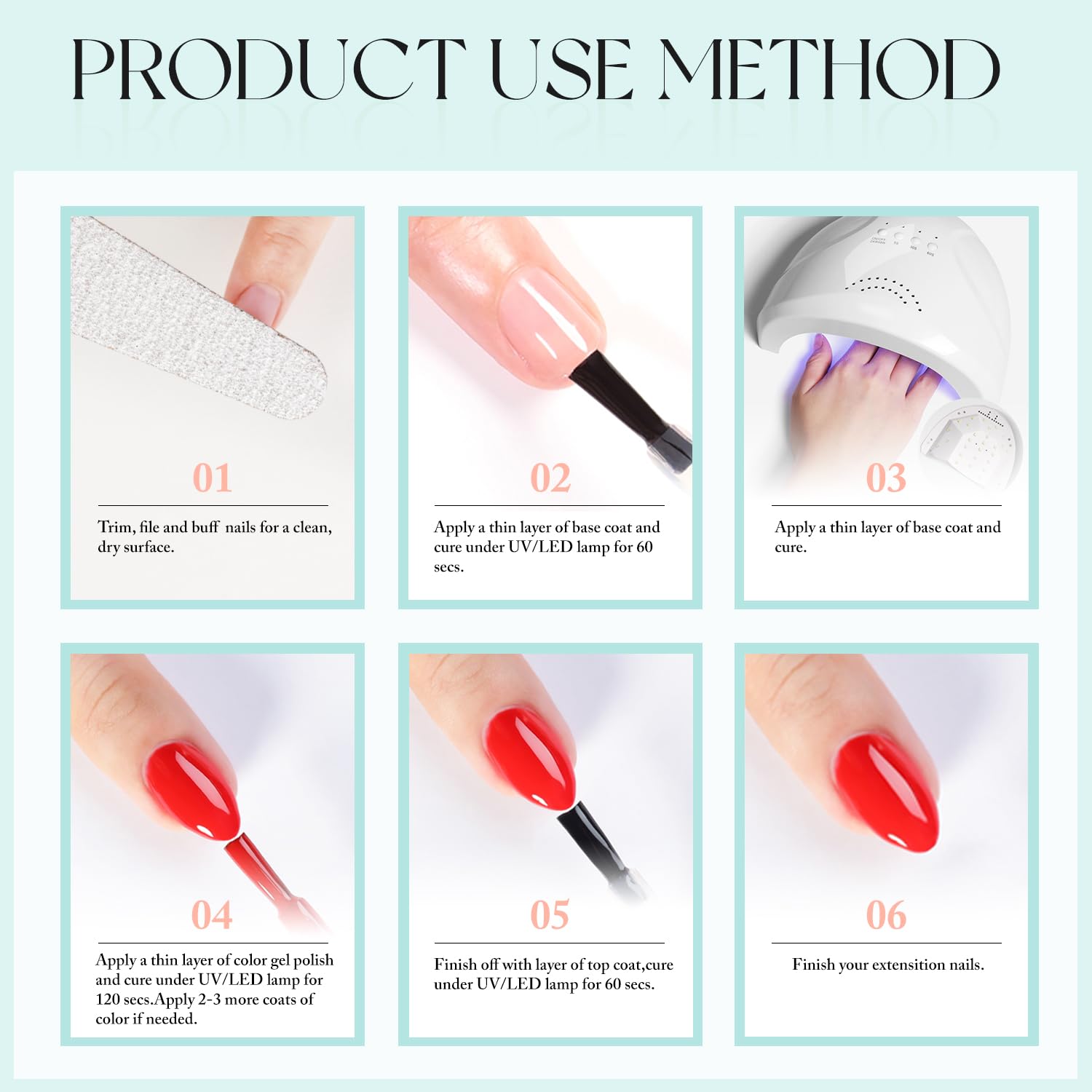 Durabilidad estimada de 28 días para manicura con Double Rhythm