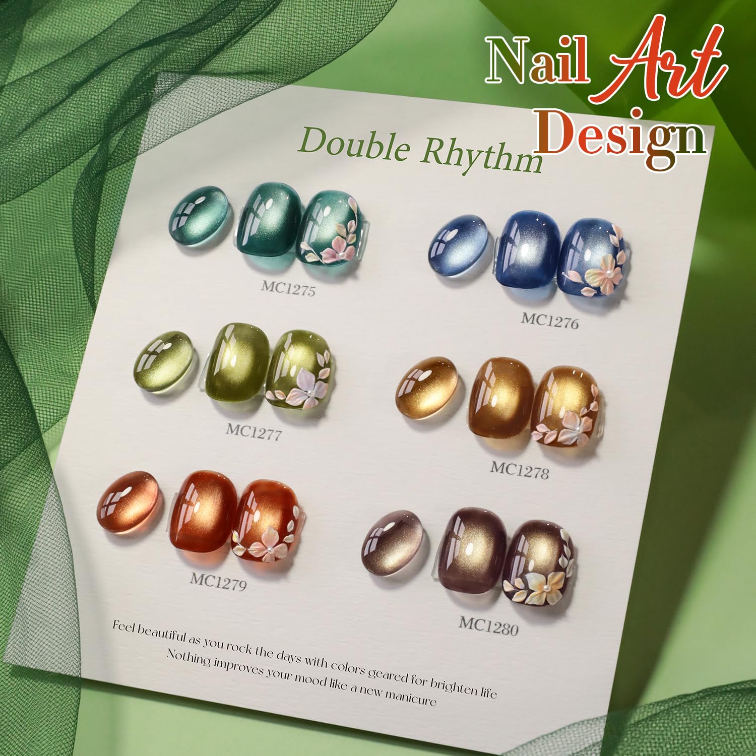 Marca Double Rhythm, formato de 15 ml para uñas.