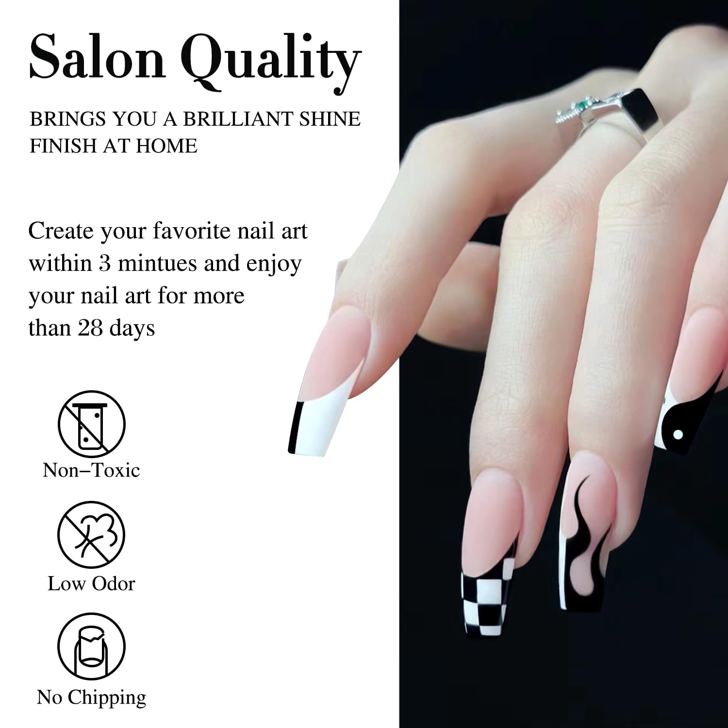 Aplicación suave en uñas reales con gel de doble color para acabado profesional.
