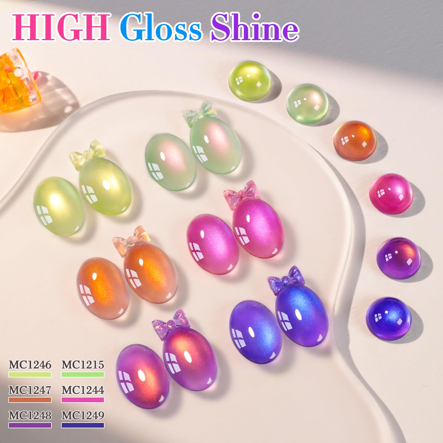 Botellas de 15 ml con color uniforme y acabado brillante.