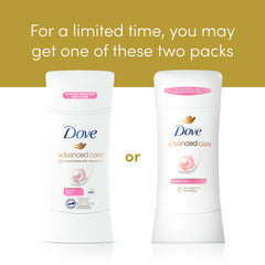 Dove Advanced Care Beauty Finish Pro-Ceramide Technology supports skin barrier.