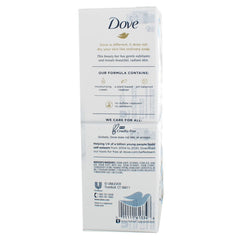 Dove barra exfoliante suave en la ducha, ideal para uso diario.