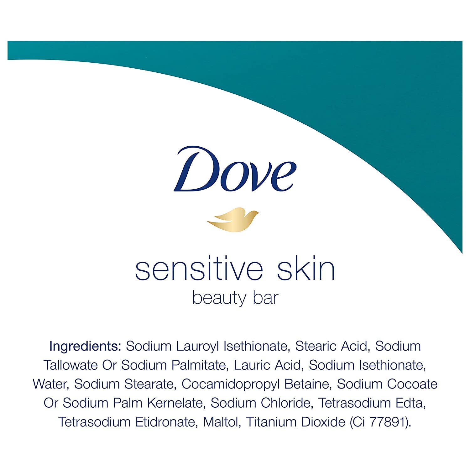 Dove barra de viaje compacta sin fragancia para piel sensible.