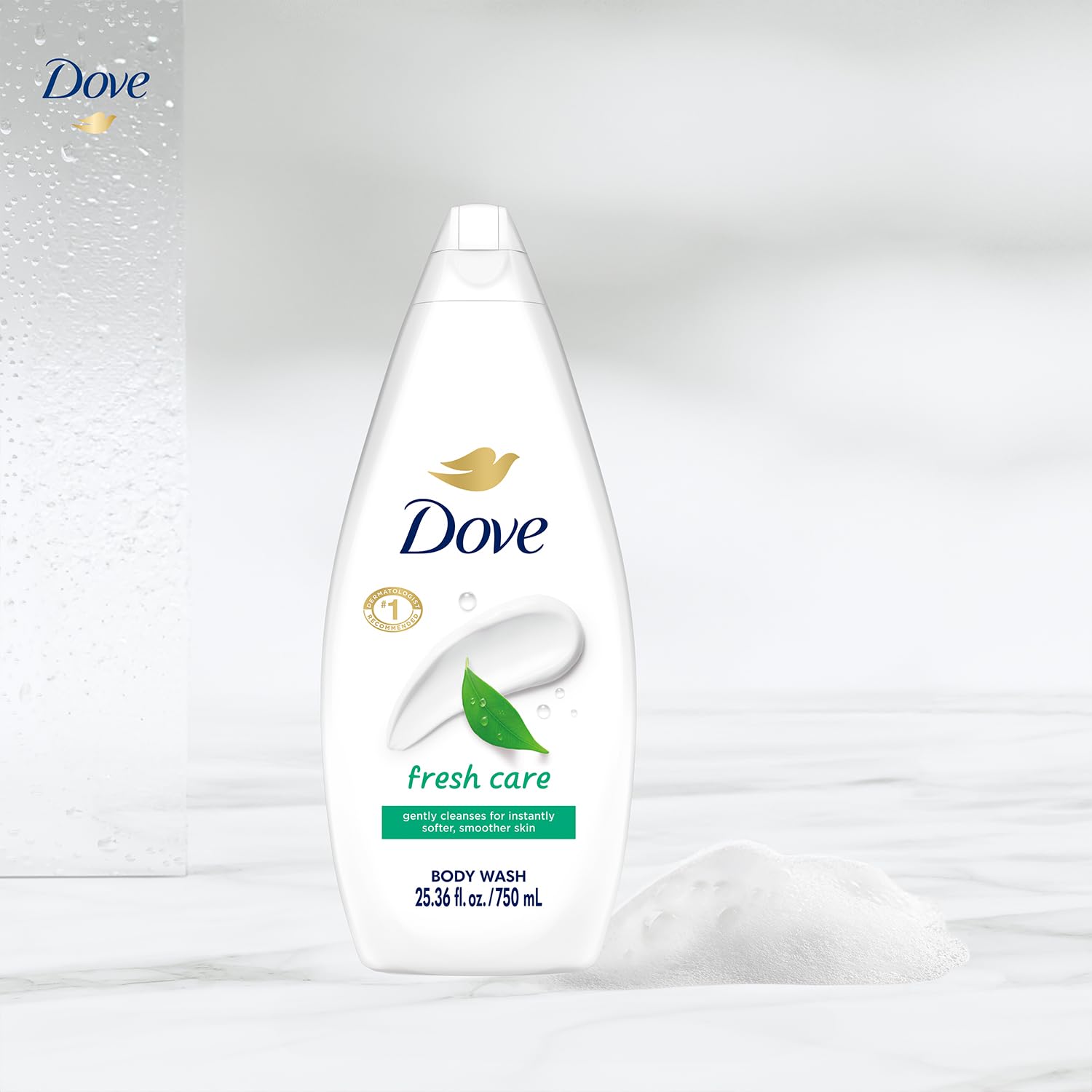 Dove Body Wash 4-pack display showcasing value-sized skincare routine.