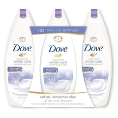 Dove Cuidado Invierno, botella de 24 onzas, paquete de 3 para hidratación diaria en invierno.