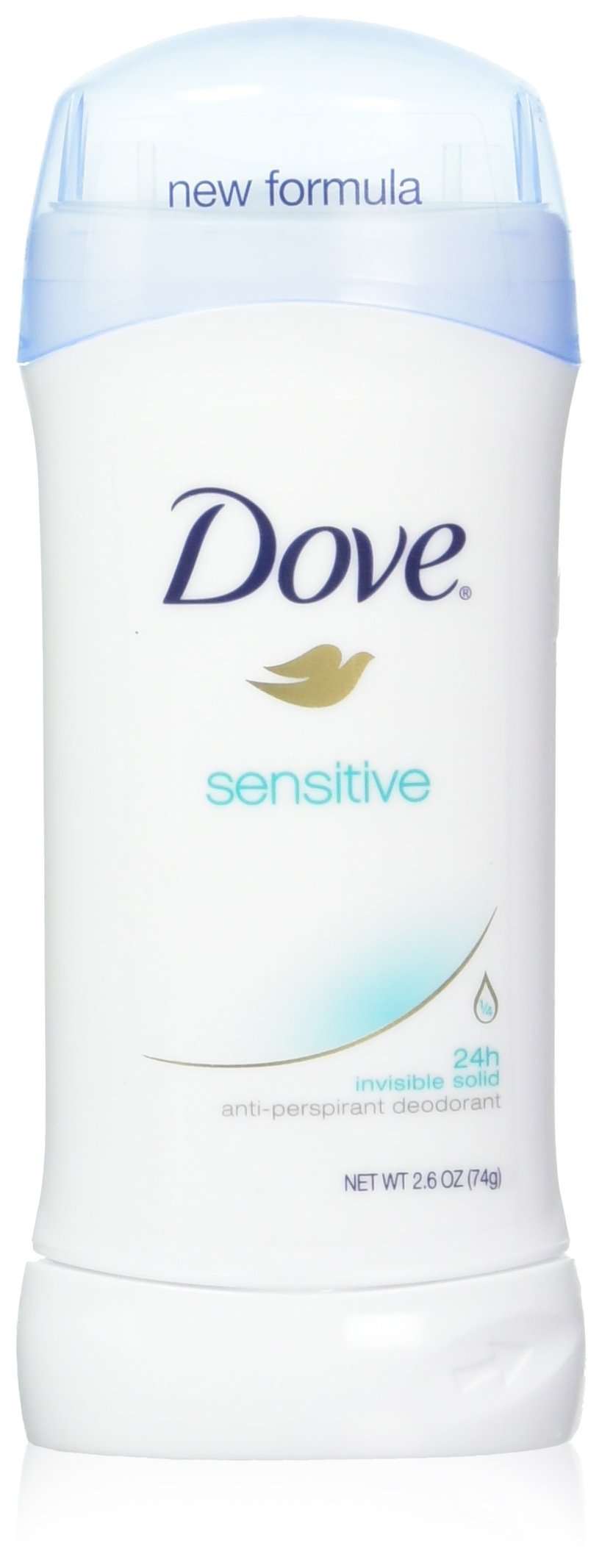 Dove desodorante invisible sensible sólido 76 ml, empaque de 6 unidades para uso diario.
