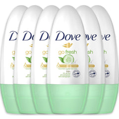 Dove Go Fresh desodorante roll-on pepino y té verde para sensación fresca todo el día