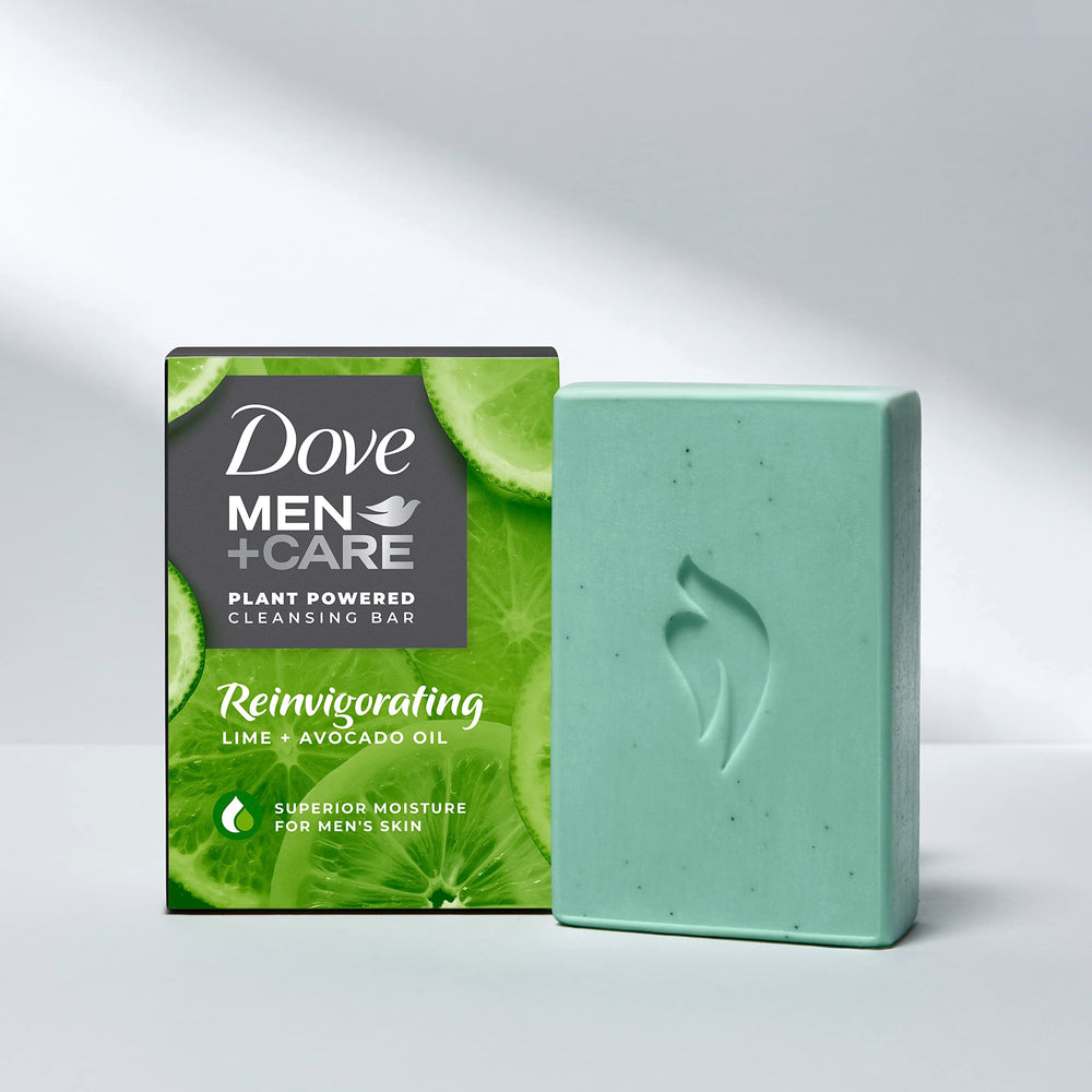Espuma cremosa de Dove Men+Care bar para una limpieza suave.