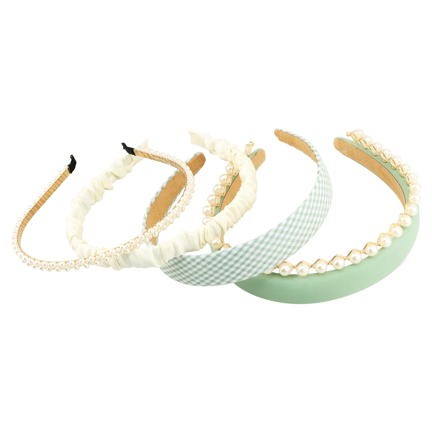 Diadema verde juego de 5 piezas para diversas ocasiones.