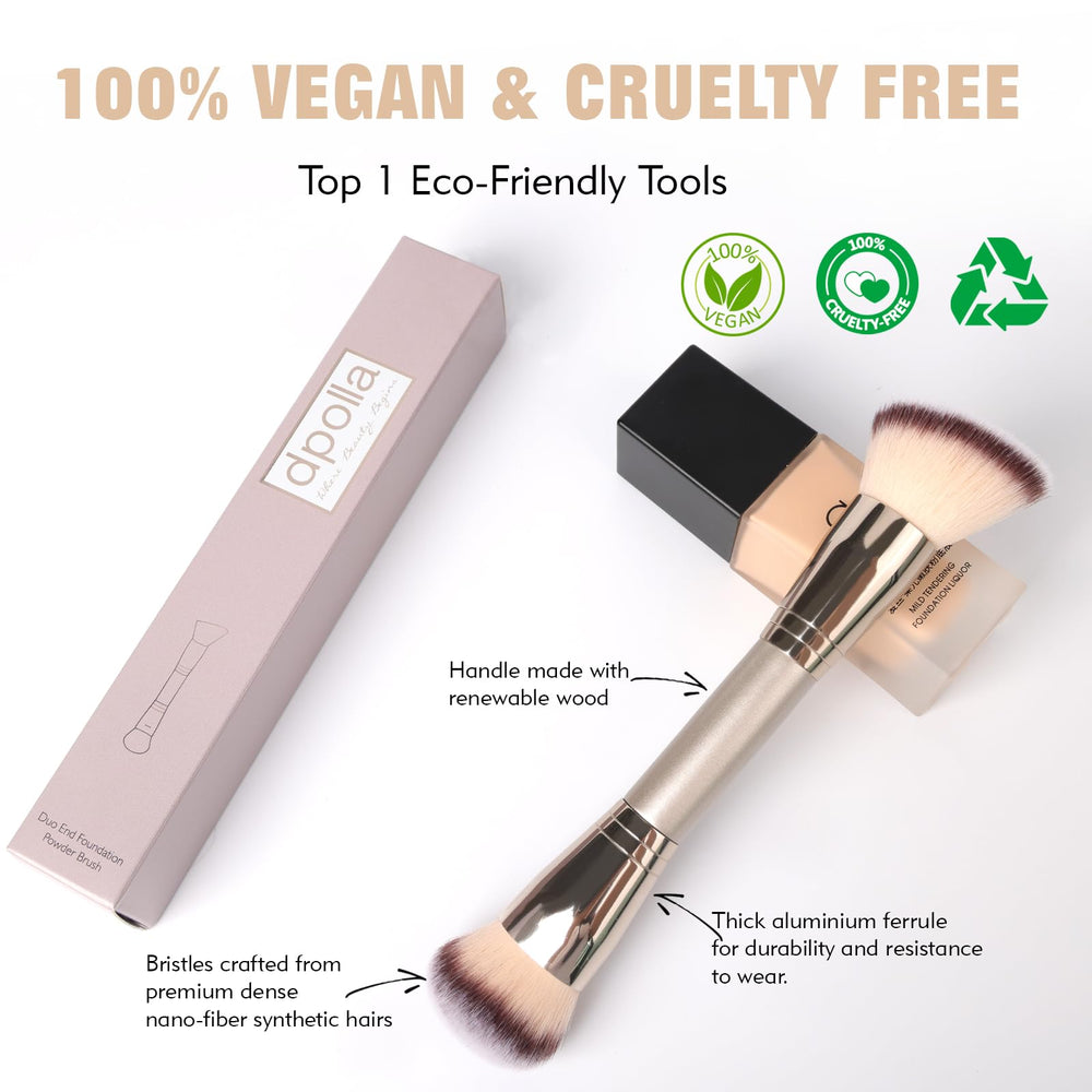 Brocha dpolla vegana y libre de crueldad, opción ética para maquillaje