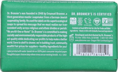 Dr. Bronner's All-One jabón almendra piel suave tras cada uso