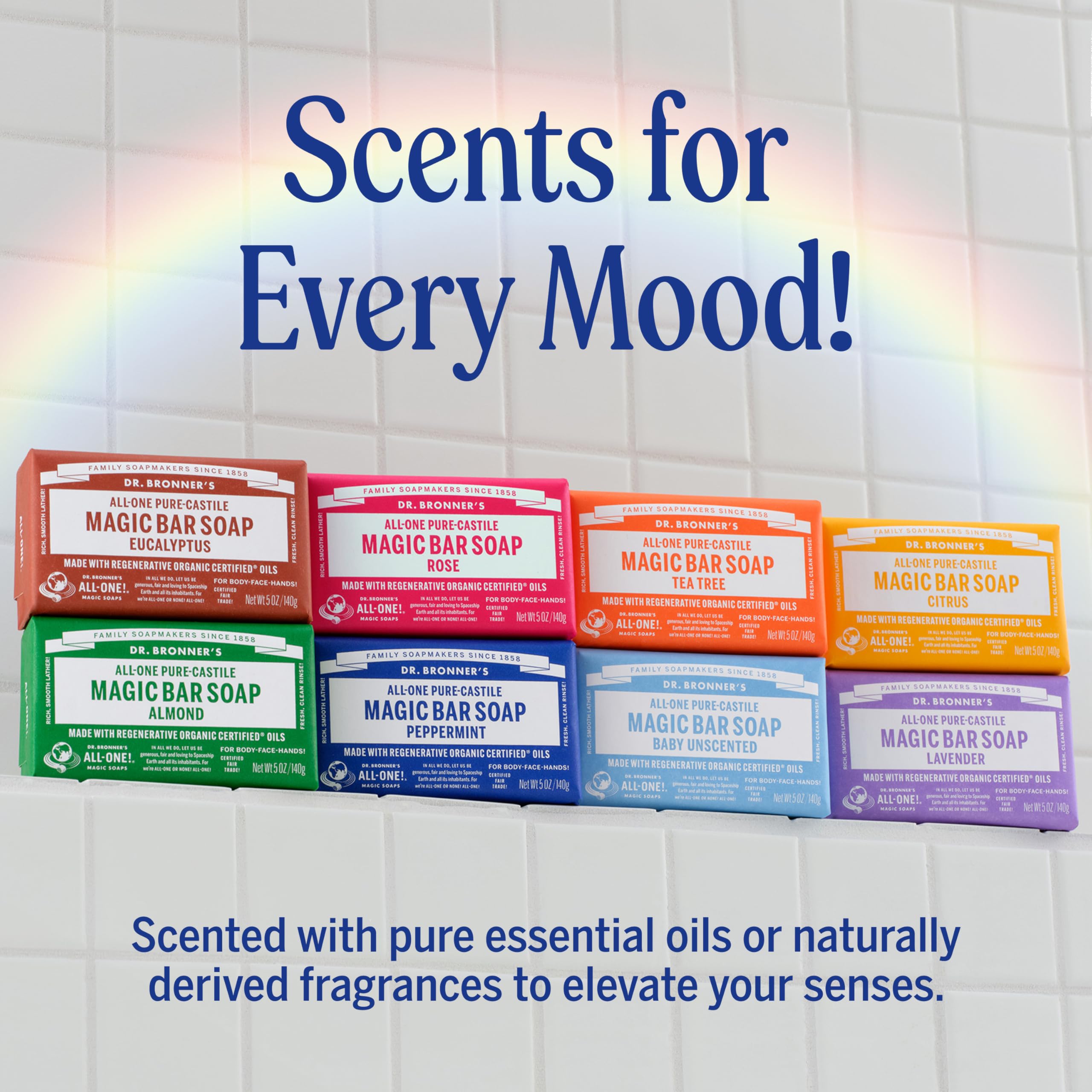 Pack de 12 Dr. Bronner's Barra Castile Almendra para el hogar