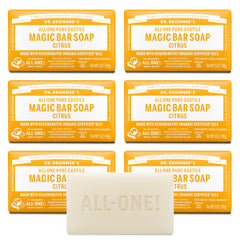 Dr. Bronner's barra cítrica con empaque de papel, opción ecológica para uso diario