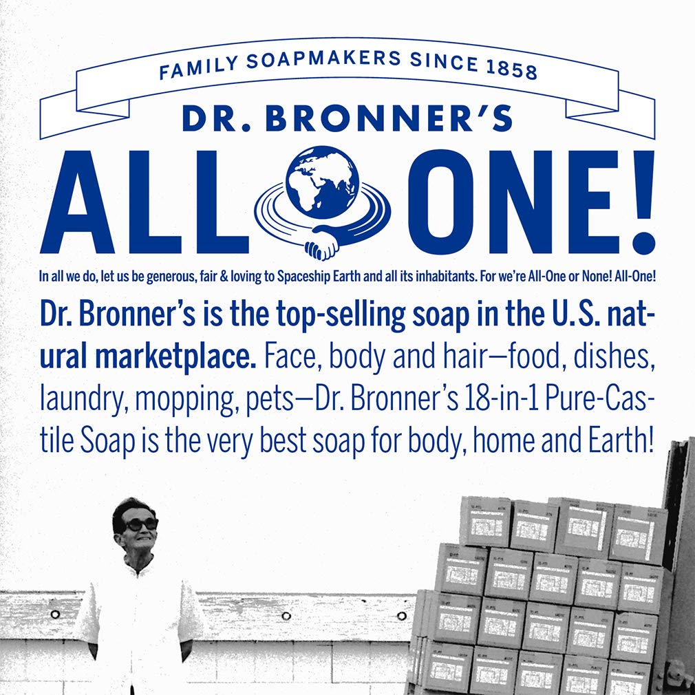 Dr. Bronner's crema para cabello aplicación durante el secado