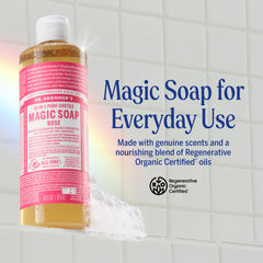 Espuma densa de Dr. Bronner's para una limpieza agradable