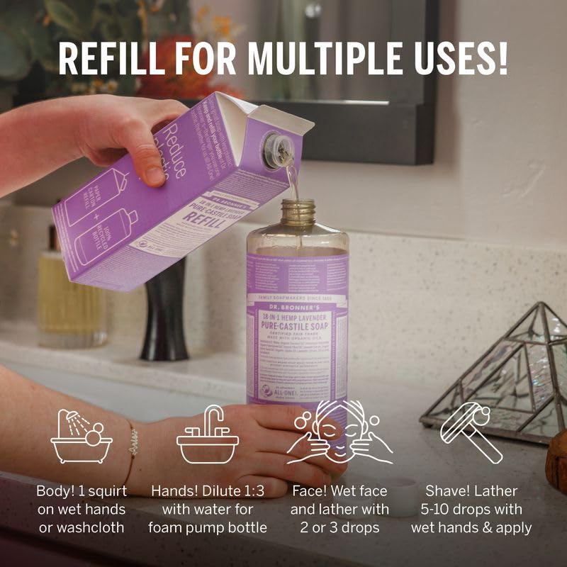 Dr. Bronner's Lavanda - aroma relajante para aromaterapia diaria