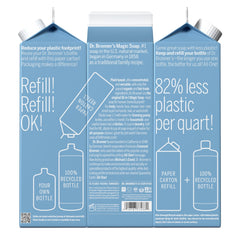 Dr. Bronner's Pure-Castile volcado para rellenar con seguridad y eficiencia
