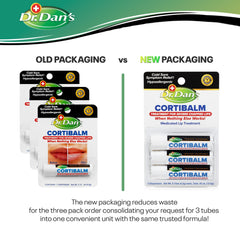 Aplicador práctico de Cortibalm de Dr. Dan's facilita la aplicación diaria.